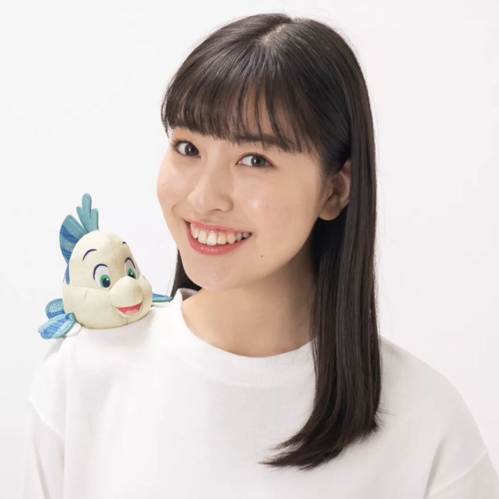 Tokyo Disney Sea Flounder shoulder clip key chain plush